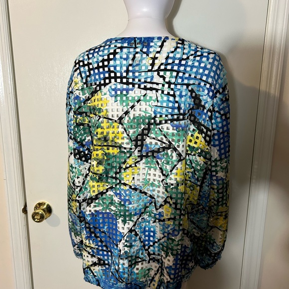 Women’s Multicolored Mesh Jacket - Picture 4 of 10